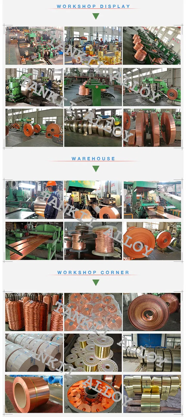 Saf bakır alaşım sarmal Bakır sapı c2200/c2600/c2680 3